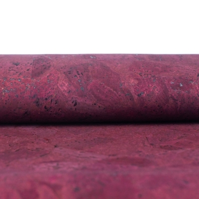 Rich Magenta Wine red Cork Fabric Texture COF-491