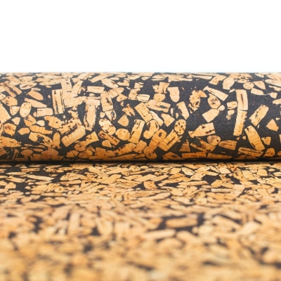 Coffee Bean Mosaic Cork Fabric COF-493