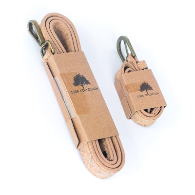 Natural Cork Pet Leash and Collar Set - Fits 26-35cm L-1020