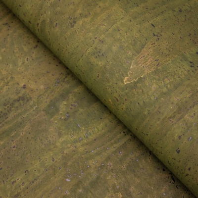 Premium Solid Green Cork Fabric COF-124