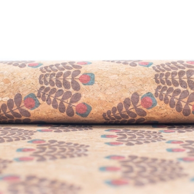 Trio-Flora Blossom Cork Fabric COF-337-A