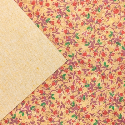 Wild Roses, Cork Fabric COF-326-A