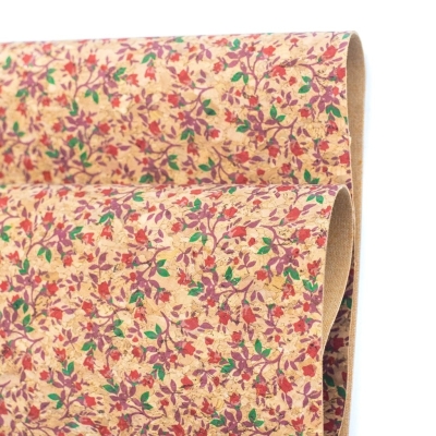 Wild Roses, Cork Fabric COF-326-A