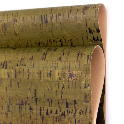 Green Portuguese Cork Fabric Rustic COF-200