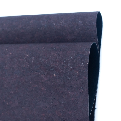 Agglomerate Dark Brown Portuguese cork fabric COF-289-A