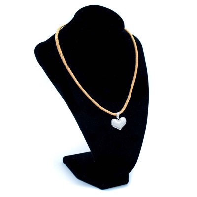 Cork jewelry-Stainless steel necklace for women NS-003-3