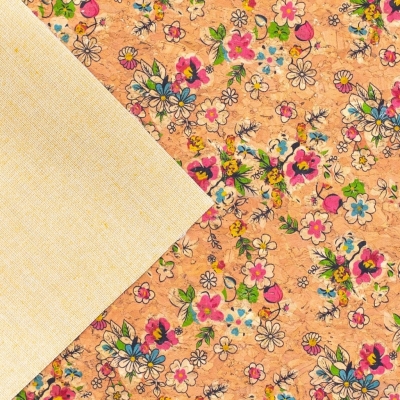 Floral Bunch Cork Fabric- COF-387-A