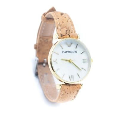 Orologio da donna WA-316 in sughero naturale con scatola