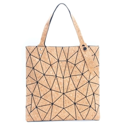 Borsa da donna in sughero naturale Geometric 2209