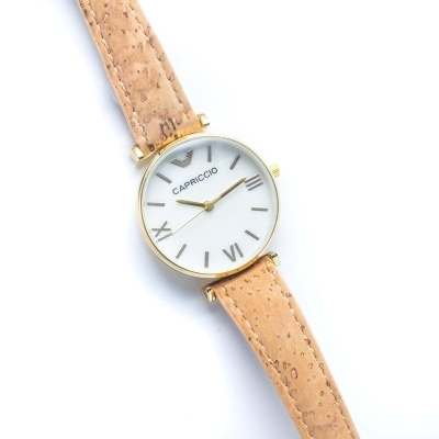 Orologio da donna WA-316 in sughero naturale con scatola