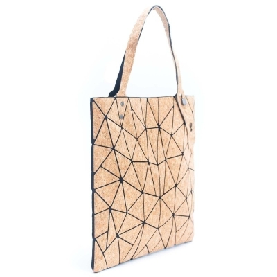 Borsa da donna in sughero naturale Geometric 2209