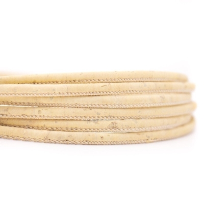 Cordoncino Rotondo In Sughero Beige 3 Mm COR-497 (10 Metri)