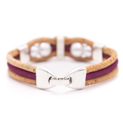 Bracciale in sughero fatto a mano BR-476