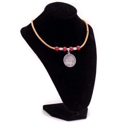 Collana in sughero con pendente N-304