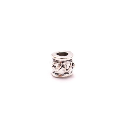 20 pezzi per perline arrotondate in argento sterling con cinturino in sughero da 5 mm - D-5-5-156