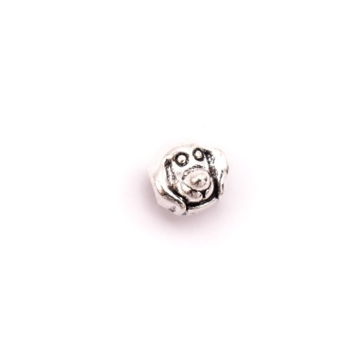 10 pezzi per perline rotonde in argento sterling con cinturino in sughero da 5 mm - D-5-5-159