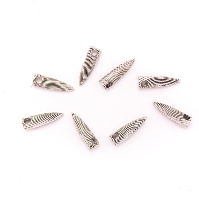 5 pendenti in zama per cinturino in sughero da 5 mm argento sterling zama 5 mm Accessori per punteruolo tondo - D-5-5-166