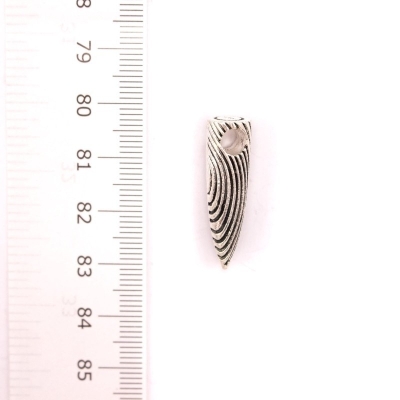 5 pendenti in zama per cinturino in sughero da 5 mm argento sterling zama 5 mm Accessori per punteruolo tondo - D-5-5-166