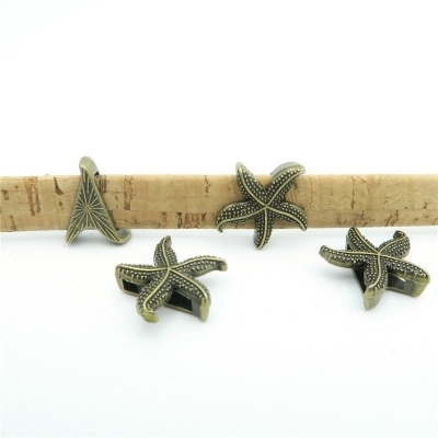 10 pezzi per pelle piatta da 10 mm gioielli in bronzo antico gioielli Sea star ricerca di gioielli D-1-10-21