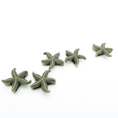 10 pezzi per pelle piatta da 10 mm gioielli in bronzo antico gioielli Sea star ricerca di gioielli D-1-10-21