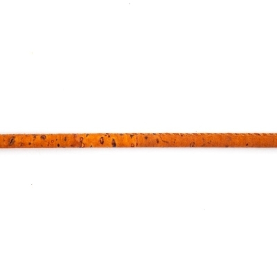 Cordoncino Rotondo In Sughero Arancione COR-357, 3 Mm (10 Metri)