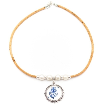 Collana da donna in sughero Viana N-181