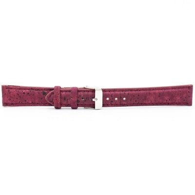 Cinturino per orologio in sughero rosso E-021