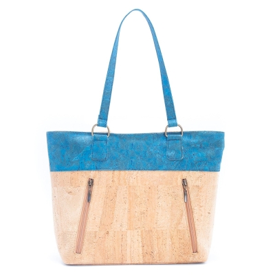 Cork with Color Charcoal štýl zips women handbag BAGP-116