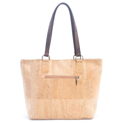 Cork with Color Charcoal štýl zips women handbag BAGP-116