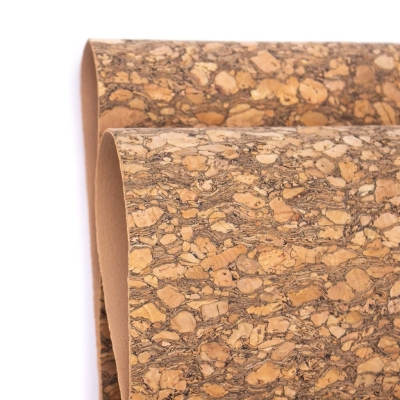 Natural cork fabric Original wood grain COF-344