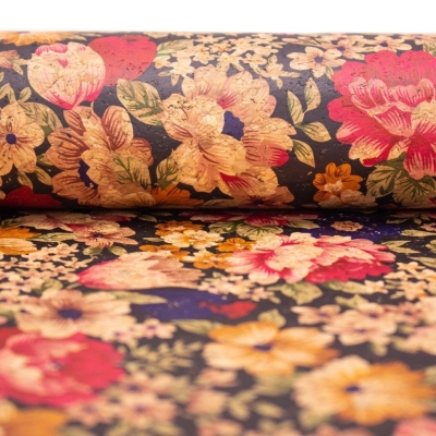 Flower patterns Cork fabric COF-372