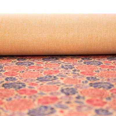 Flower pattern Cork fabric COF-379