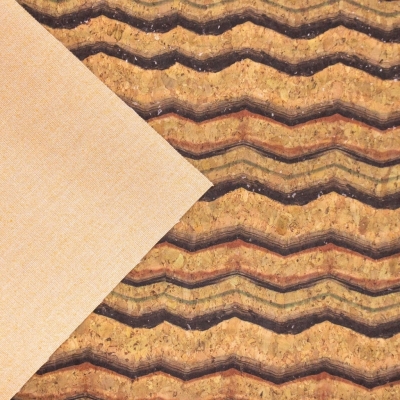 Brushy Mountain Waves Cork Fabric- COF-262-A