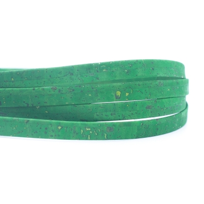 10mm Green flat cork cord COR-380(10meters)