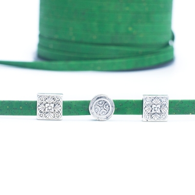 10mm Green flat cork cord COR-380(10meters)