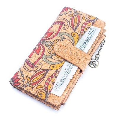 Natural Cork Gift Boxed Women's Wallet Set (2 pieces) HY-036