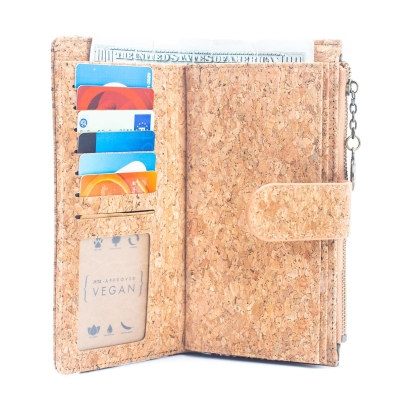 Natural Cork Gift Boxed Women's Wallet Set (2 pieces) HY-036