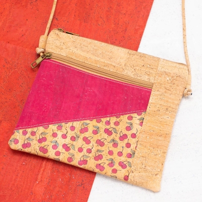 Women's Natural Cork Crossbody Bag BAGP-225