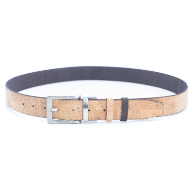 Men's Reversible Natural Cork Leather Belt L-875