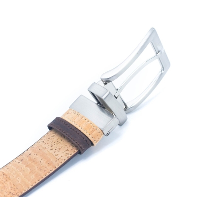 Men's Reversible Natural Cork Leather Belt L-875