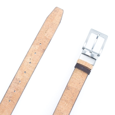 Men's Reversible Natural Cork Leather Belt L-875