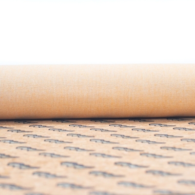 Thunderbolt printed cork fabric COF-406-C