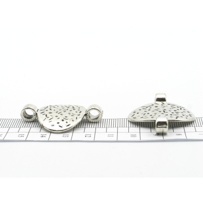 5 Pcs for 5mm round leather Antique Silver Circle , jewelry supplies jewelry finding D-5-5-27