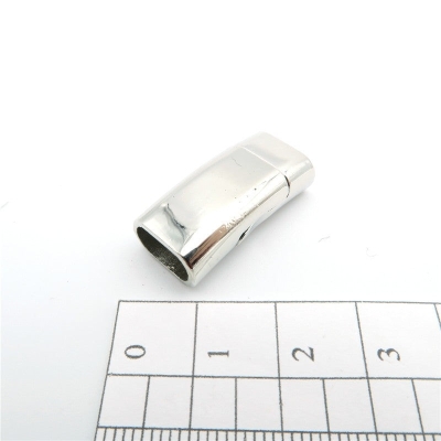 5Pcs for 10*5mm Flat/round leather magnet clasp, Antique Silver jewelry supplies jewelry finding D-6-15