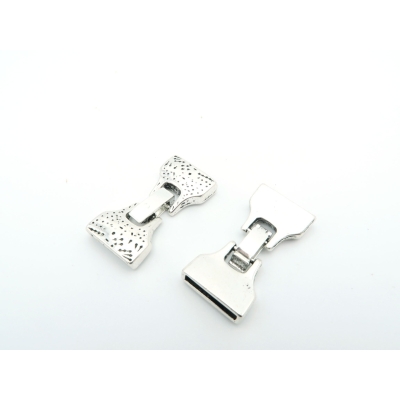 10Pcs for 15mm Flat leather snap clasp, Antique Silver jewelry supplies jewelry finding D-6-23