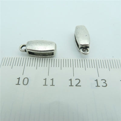 20pcs For 10mm flat leather, antique silver bali beads holder, jewelry finding supplies D-1-10-117