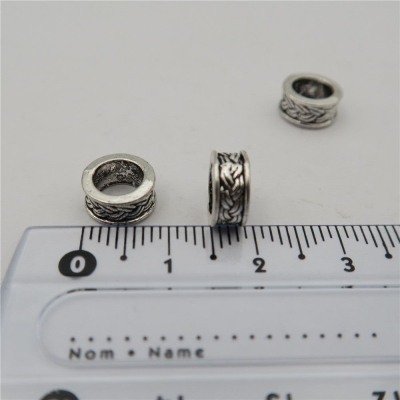 40PCS For 5mm leather antique silver zamak slider, Jewelry supply Findings Components D-5-5-65