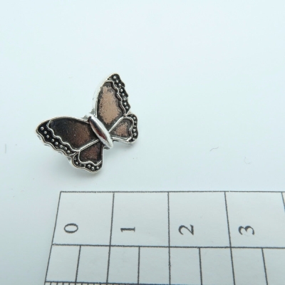 10 pcs For 10x5mm leather Antique Silver butterfly Slider, bracelet findings, Leather Components D-2-4