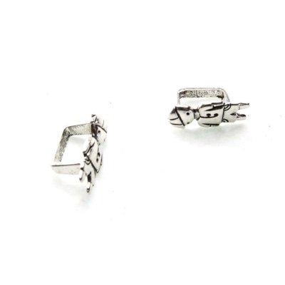 20pcs Cute boy Antique Silver Licorice Slider, Zamak, Jewelry Findings, D-2-12