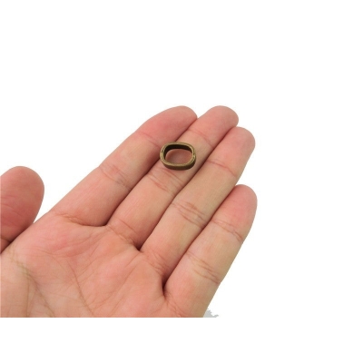 30pcs Round flat Slider, Zamak, Antique Brass, for flat leather, bracelet findings, Jewelry Findings & Components D-2-8